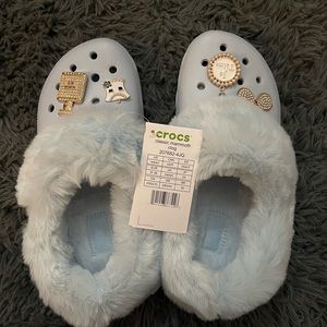 New crocs mammoth clogs mineral blue W7